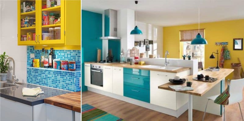 Yellow-blue kitchen