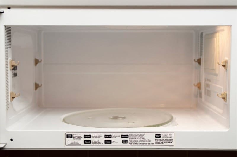 Microwave cleaning