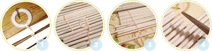 How to make blinds from newspaper tubes