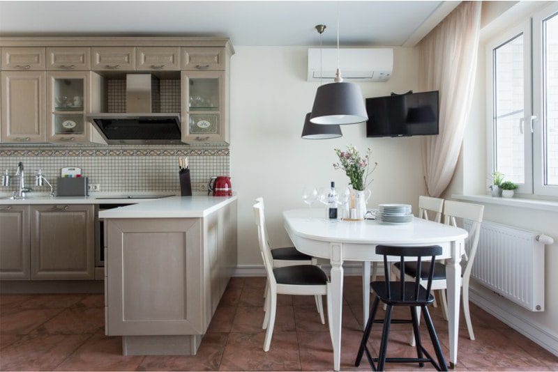 Classic beige kitchen