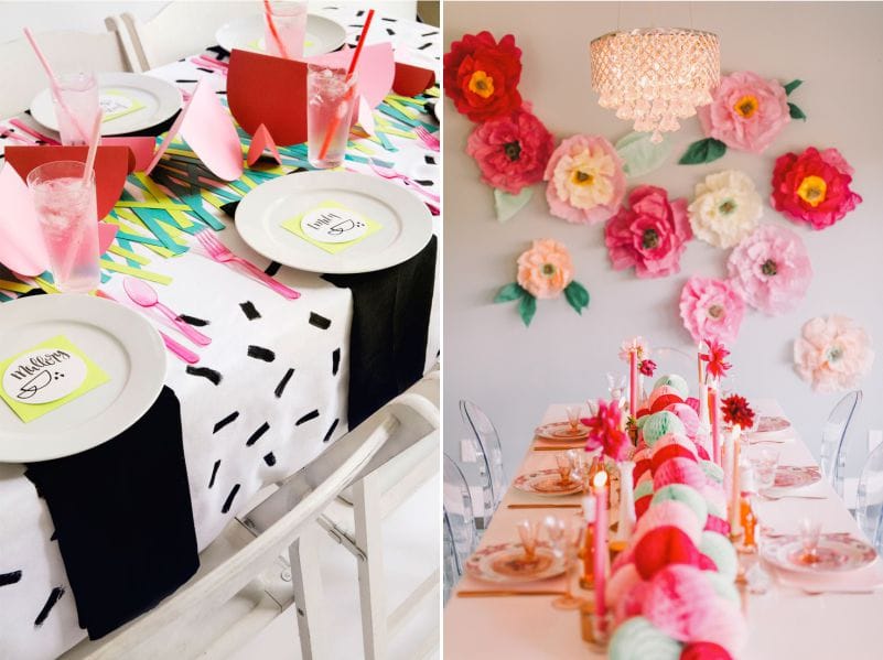 Paper Party Table Decor