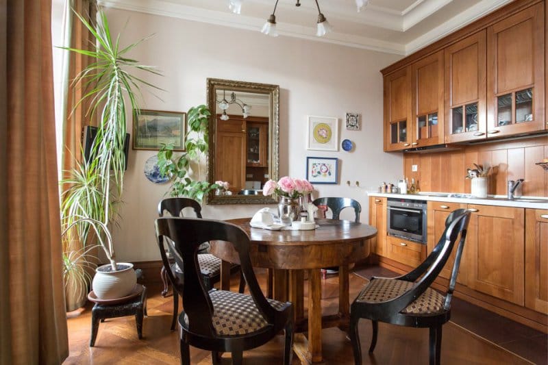 Wooden classic kitchen