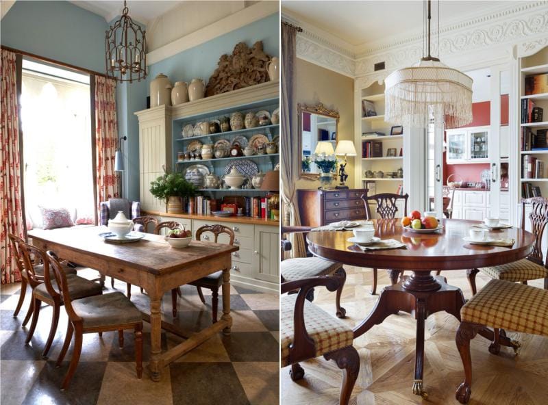 English style dining room design