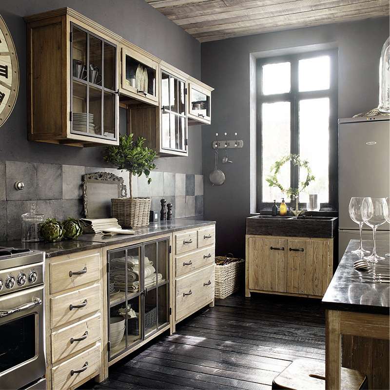 Solid ash kitchen