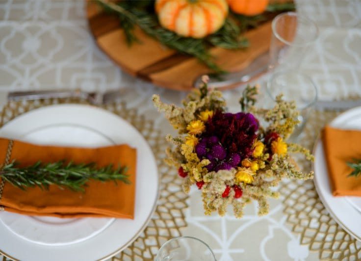 Autumn table setting