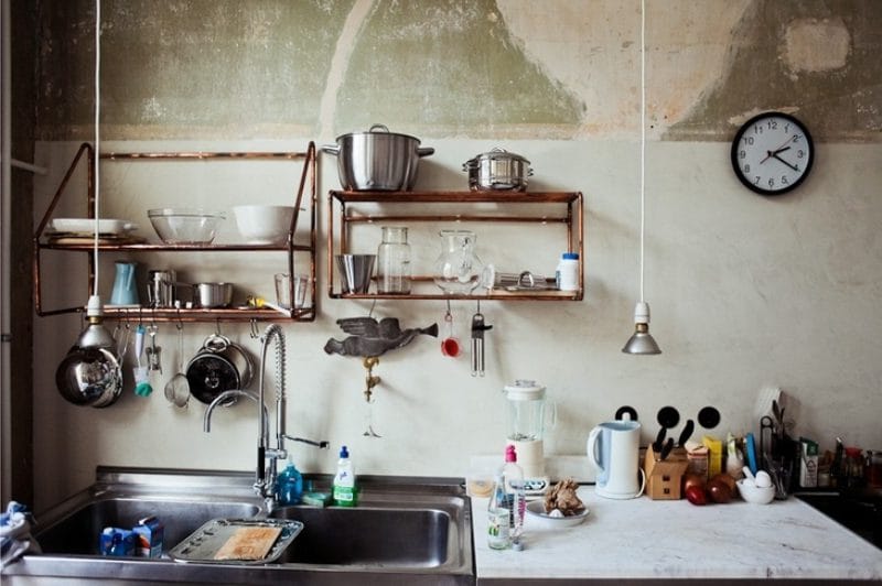 Keukenverlichting in loft-stijl