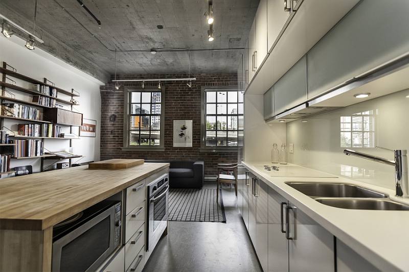 Loft kitchen ceiling decoration