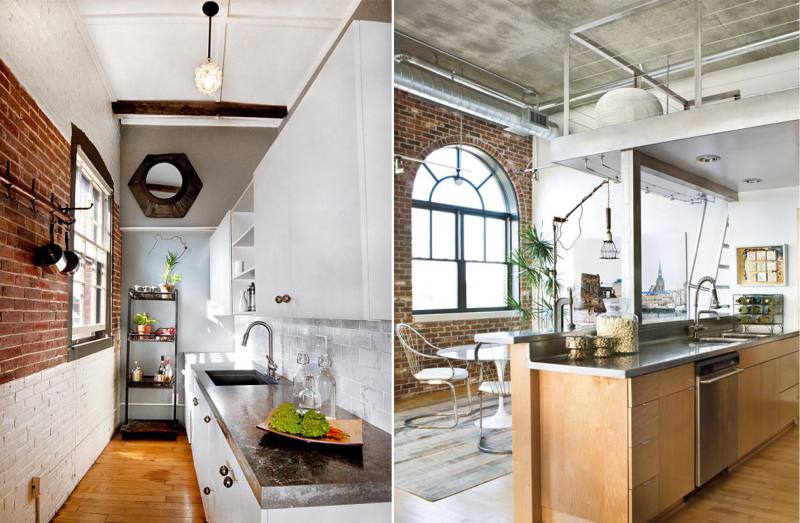 Loft kitchen ceiling decoration