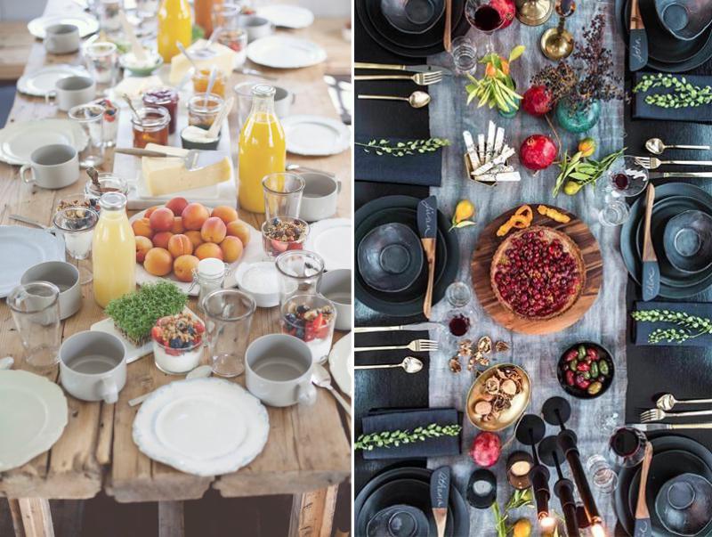 Réglage de la table de fête dans un style rustique