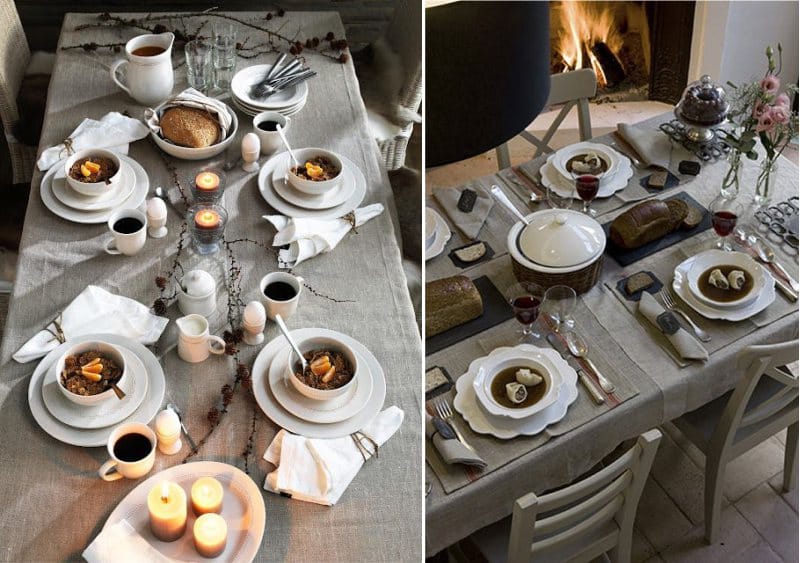 Rustic table setting