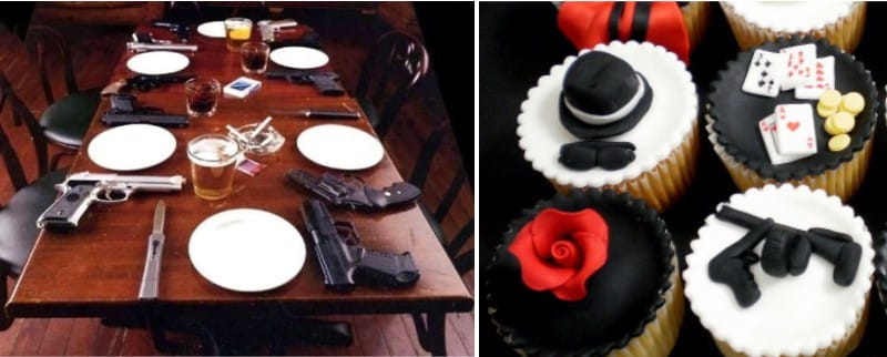 Italian Mafia Table Setting