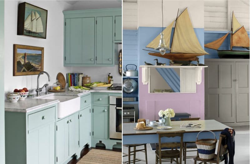 Kitchen decor in nautical style