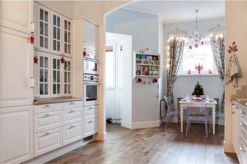 Luchkovaya arch in the interior of the kitchen