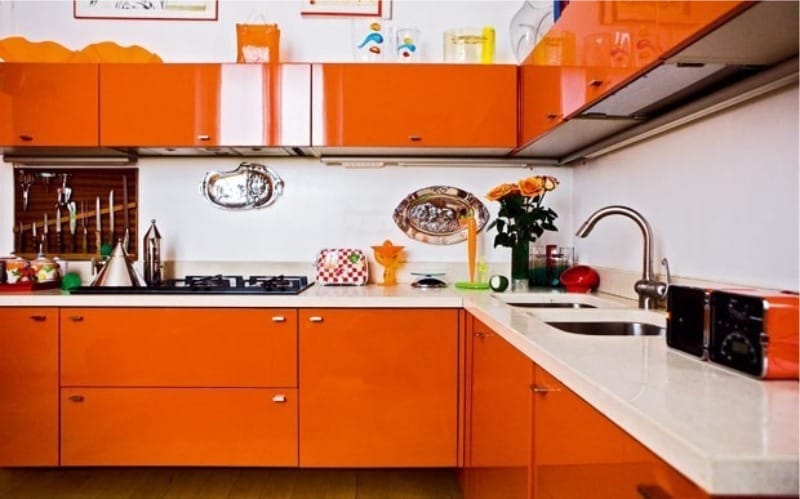 Orange kitchen