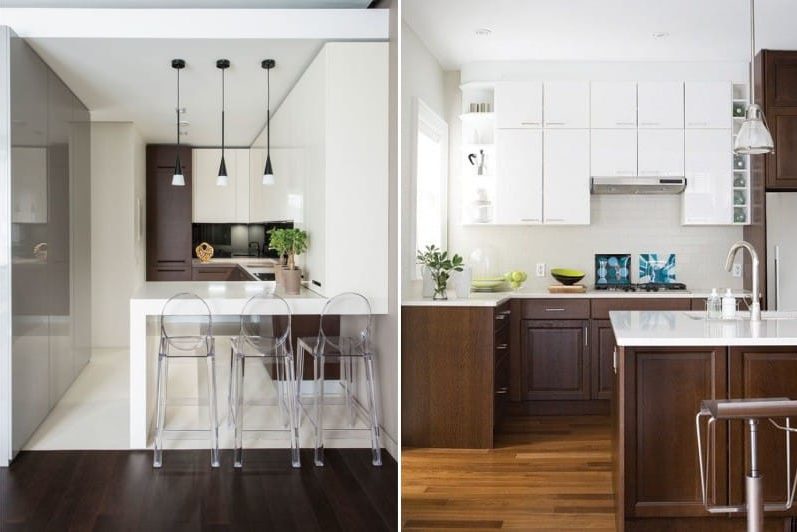 White brown kitchen