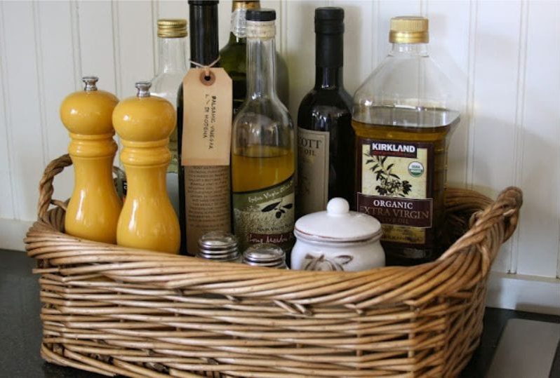 Ideas for using baskets in the kitchen