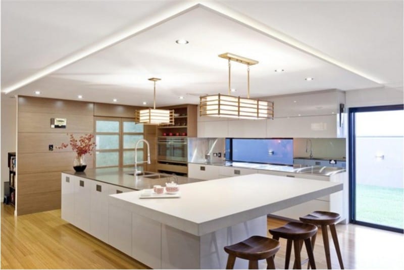 Japanese style kitchen interior