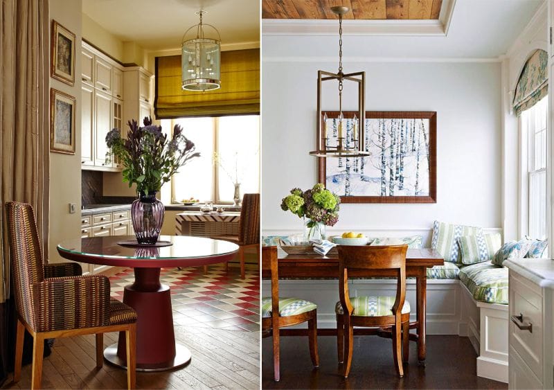 Paintings in the interior of the kitchen