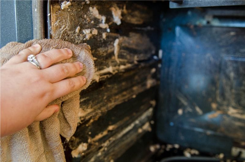 Oven cleaning