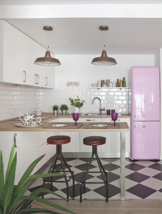 Bar stools in the interior