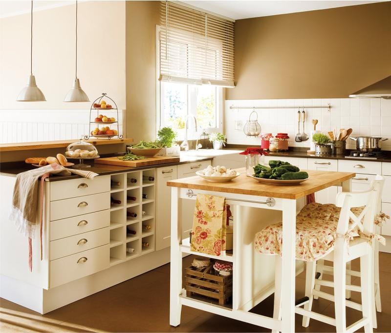 Ingolf in the interior of the kitchen