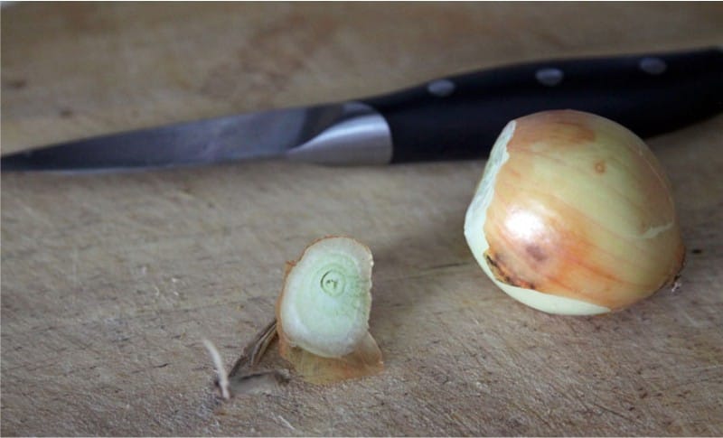 Penyediaan bawang dalam penyulingan ke atas air