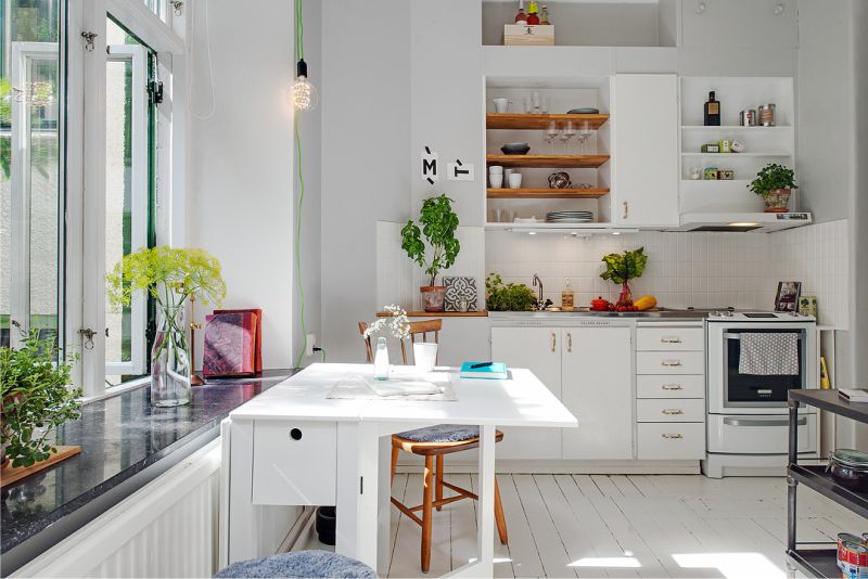 Dining area by the window