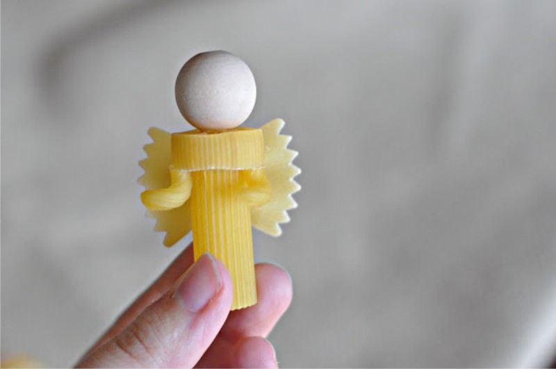 Making an angel out of pasta