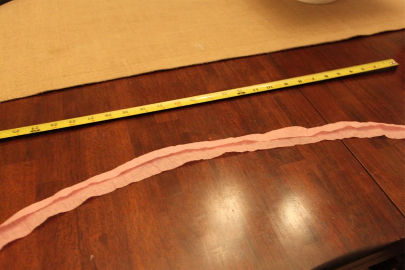 Making a rosebud from corrugated paper