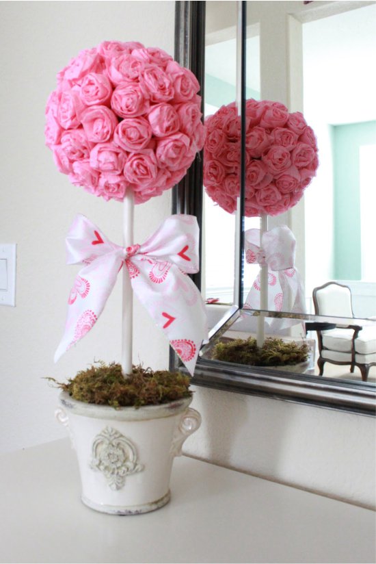 Papier Flower Topiary