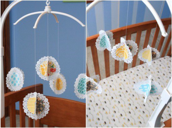 Volumetric balls of napkins - mobiles