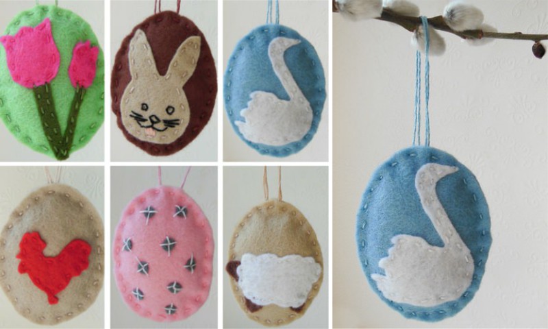 Easter felt decorations