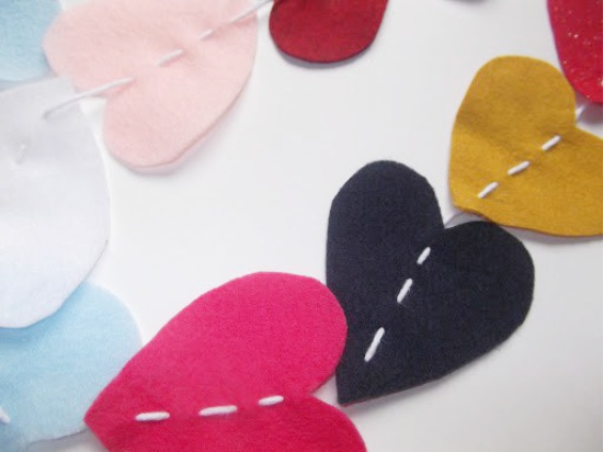 Felt Hearts