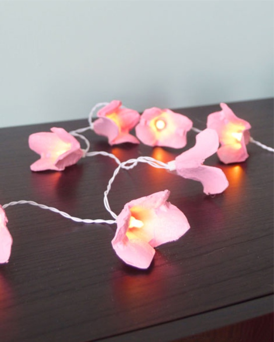 LED-slinger met bloemen