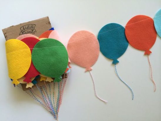 Felt balloons