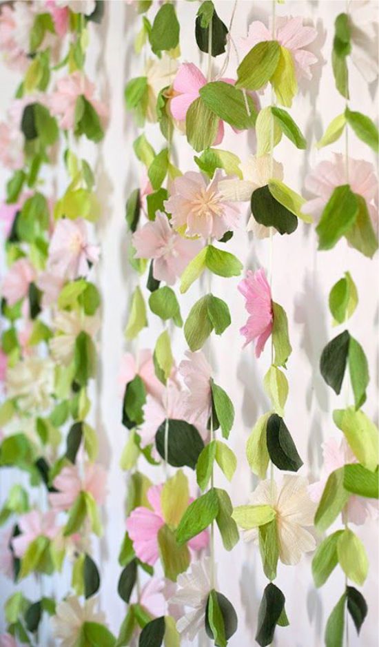 paper flowers cascade