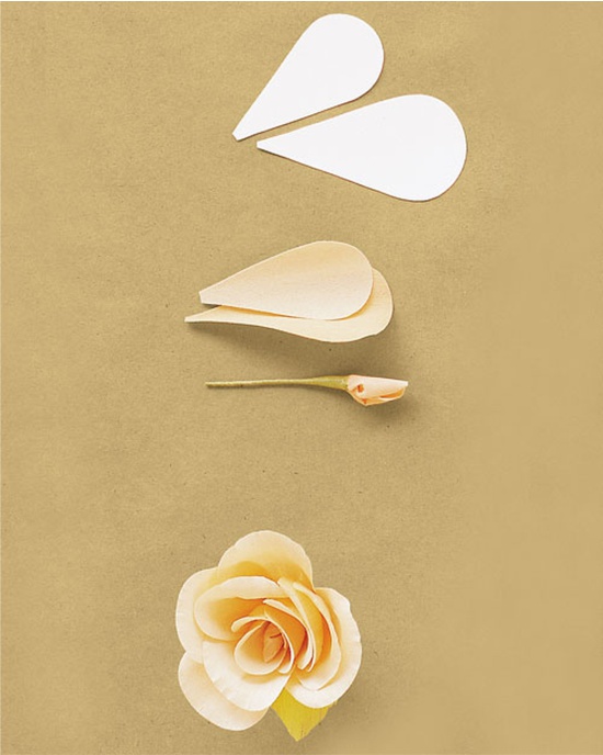 Rose of corrugated paper