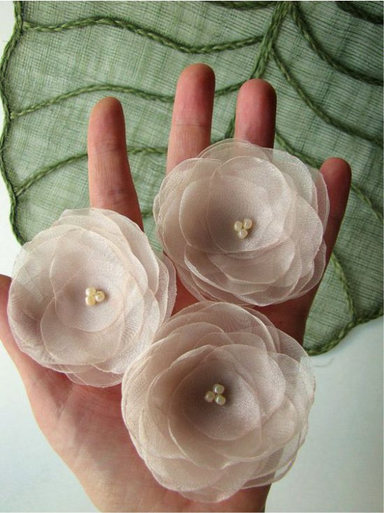 Organza blomster