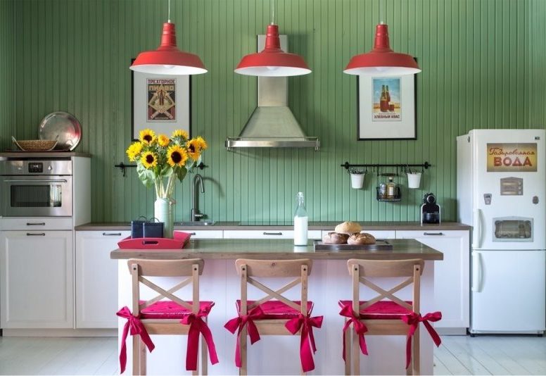 Kitchen in a private house in country style