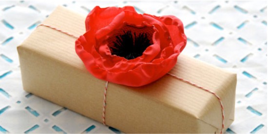 Fabric poppy