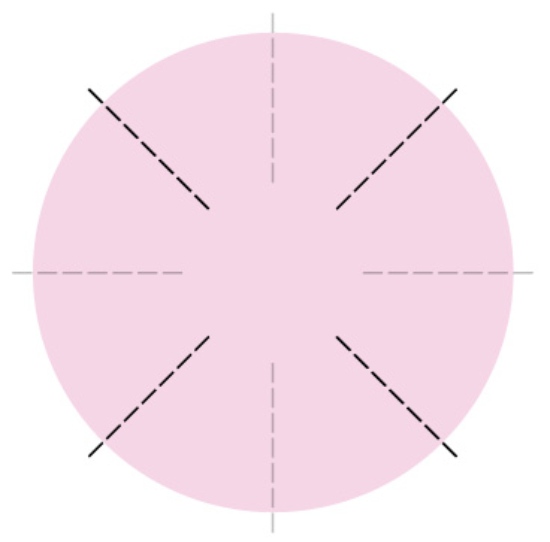 Petal formation pattern