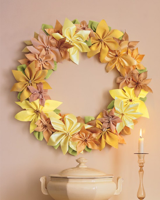 A wreath of poinsettia do it yourself