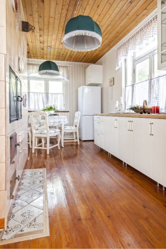 Kitchen interior in the country