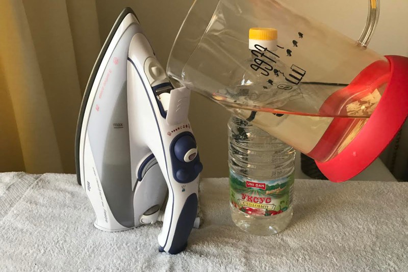 How to clean scale iron with vinegar