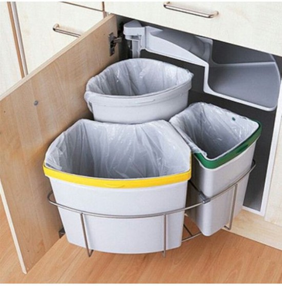 Garbage sorting containers