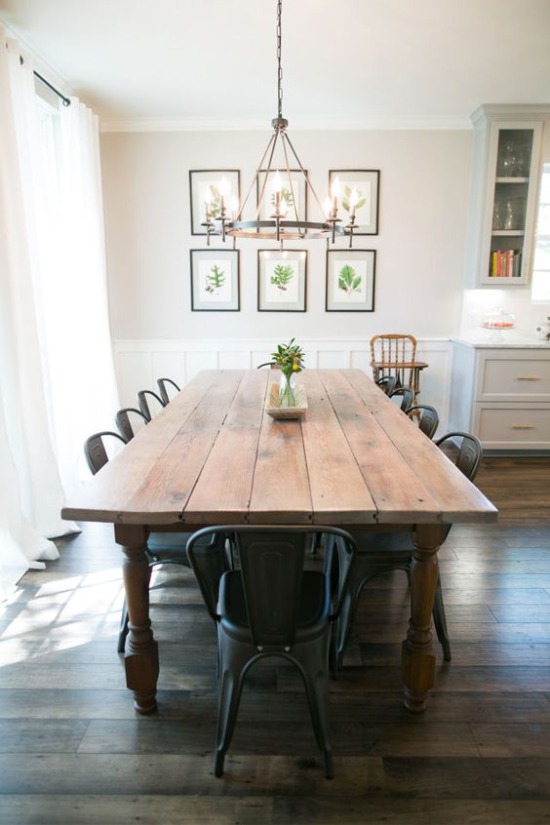 American style dining area