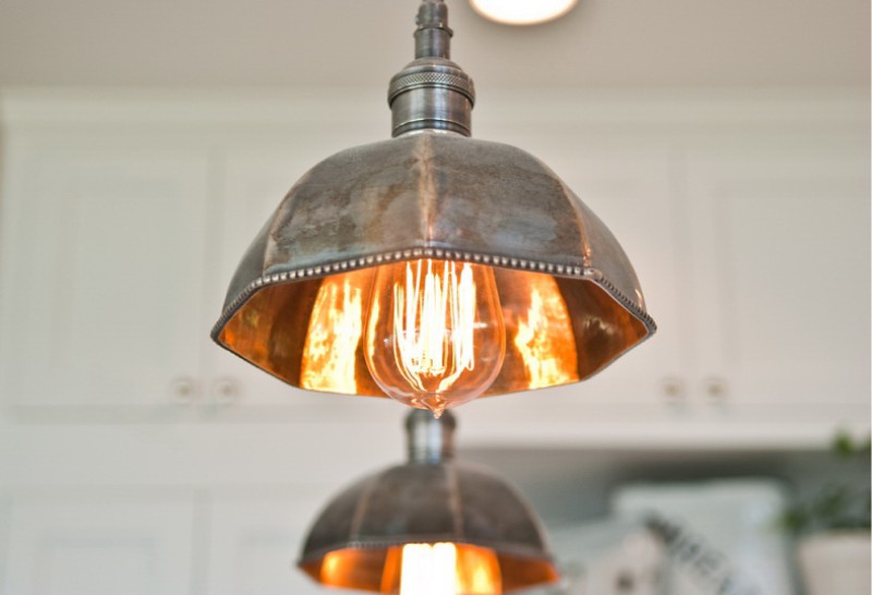 Provence style kitchen lighting