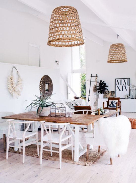 Eco Wicker Lamps