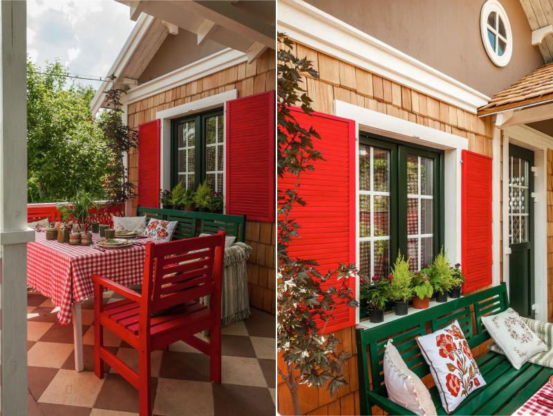 Terrasse avec cuisine d'été