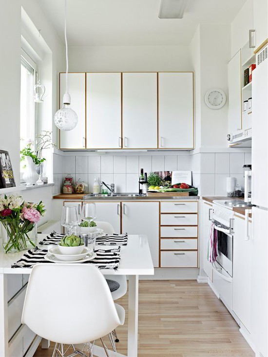 Intérieur de cuisine blanc